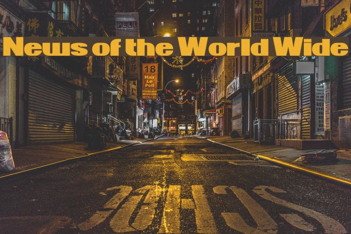 News of the World Wide Font examples