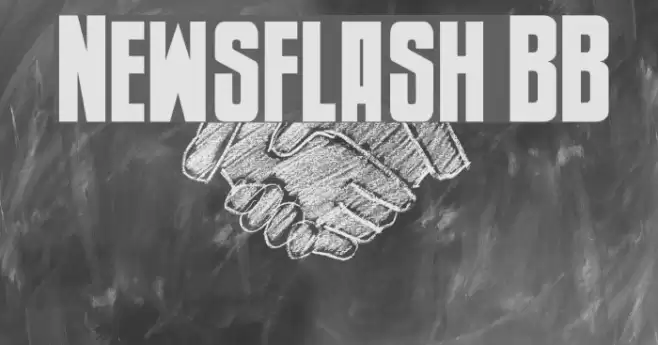 Newsflash BB Font examples