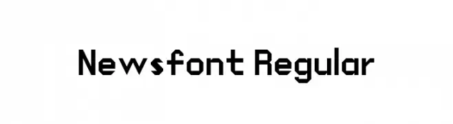 Newsfont Regular  Frei Schriftart Herunterladen
