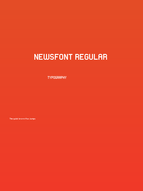 Newsfont Regular Poster