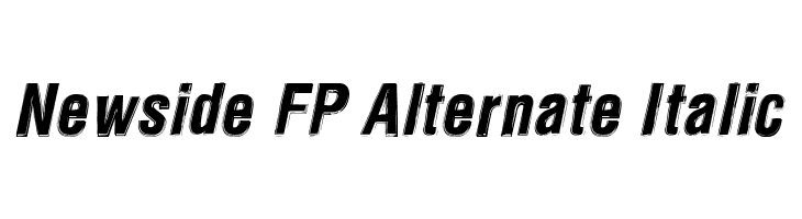 Newside FP Alternate Italic Font