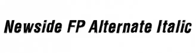 Newside FP Alternate Italic  les polices de caractères gratuit tlcharger