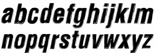Newside FP Alternate Italic फ़ॉन्ट लोअरकेस
