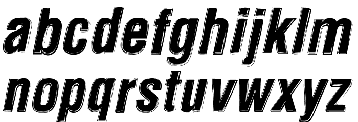 Newside FP Alternate Italic Font LOWERCASE