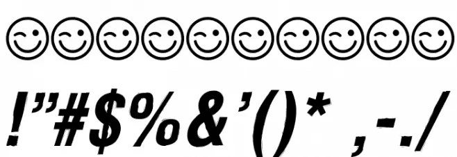 Newside FP Italic Font OTHER CHARS