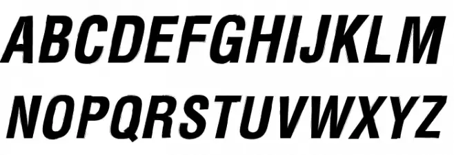 Newside FP Italic Fuentes MAYÚSCULAS