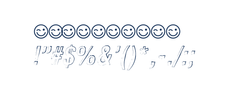 Newside FP Outline Alternate Italic Other Characters