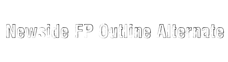 Newside FP Outline Alternate  Fuentes Gratis Descargar