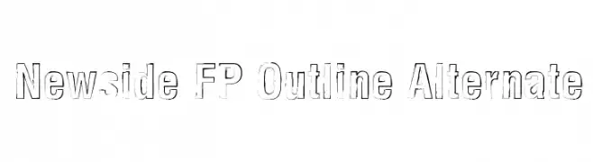 Newside FP Outline Alternate  les polices de caractères gratuit tlcharger