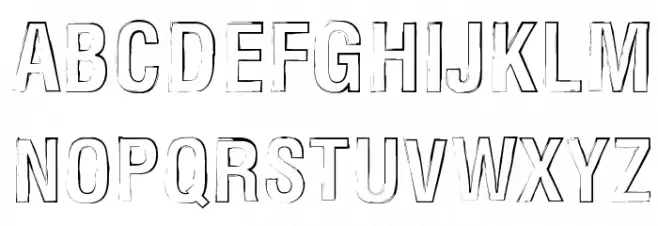 Newside FP Outline Alternate Polices MAJUSCULES