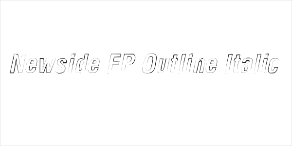 Newside FP Outline Italic Logo
