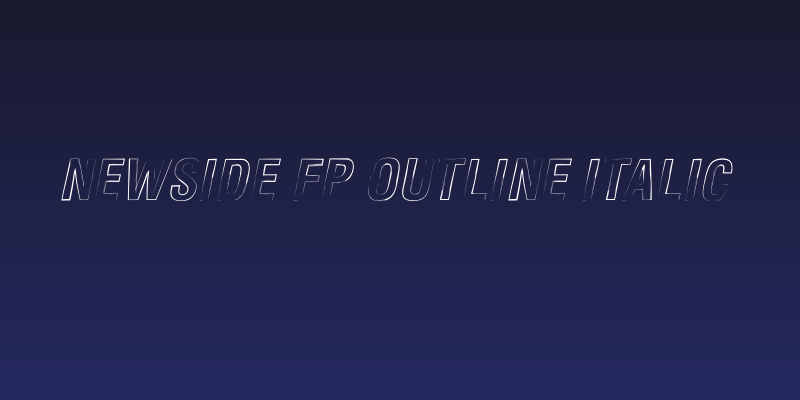 Newside FP Outline Italic Social Header