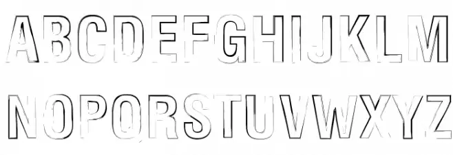 Newside FP Outline Fonte MAIÚSCULAS
