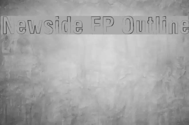 Newside FP Outline Font examples
