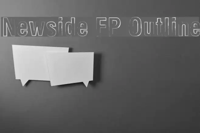 Newside FP Outline Font examples