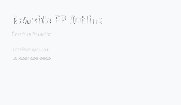 Newside FP Outline Business Card