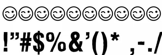 Newside FP Font OTHER CHARS