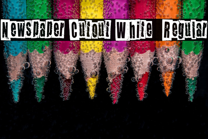 Newspaper Cutout White  Regular Example 3