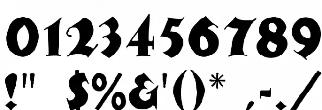 Newspaper Font OTHER CHARS