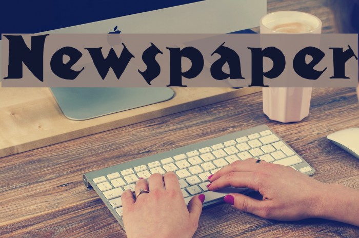Newspaper Font examples