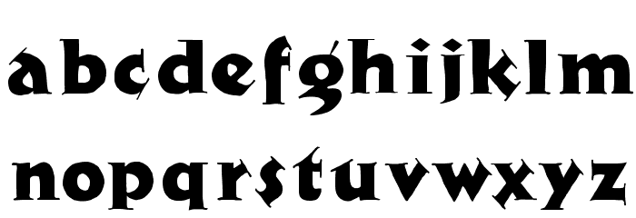 Newspaper Font LOWERCASE