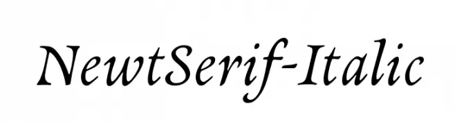 NewtSerif-Italic  Fuentes Gratis Descargar