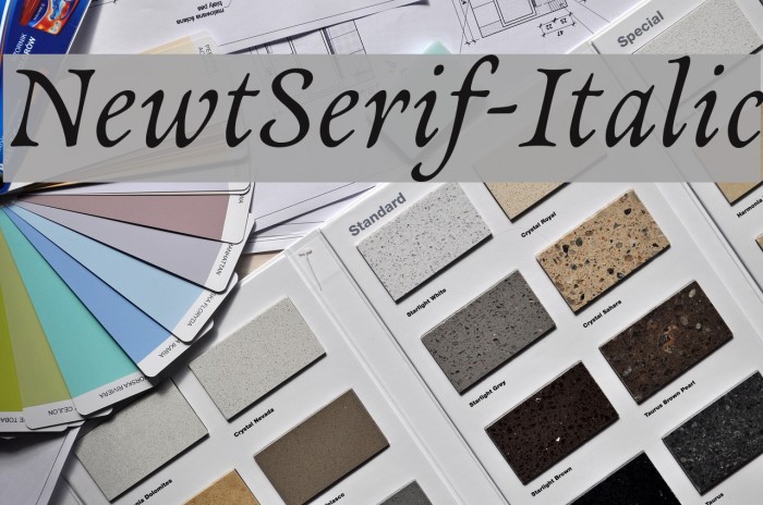 NewtSerif-Italic Fonte examples