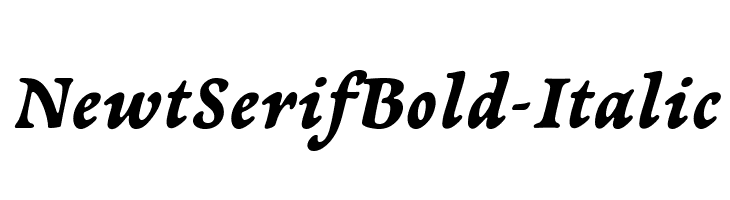 NewtSerifBold-Italic Fonte