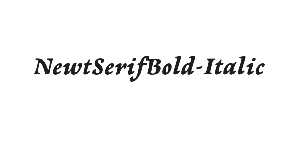 NewtSerifBold-Italic Logo