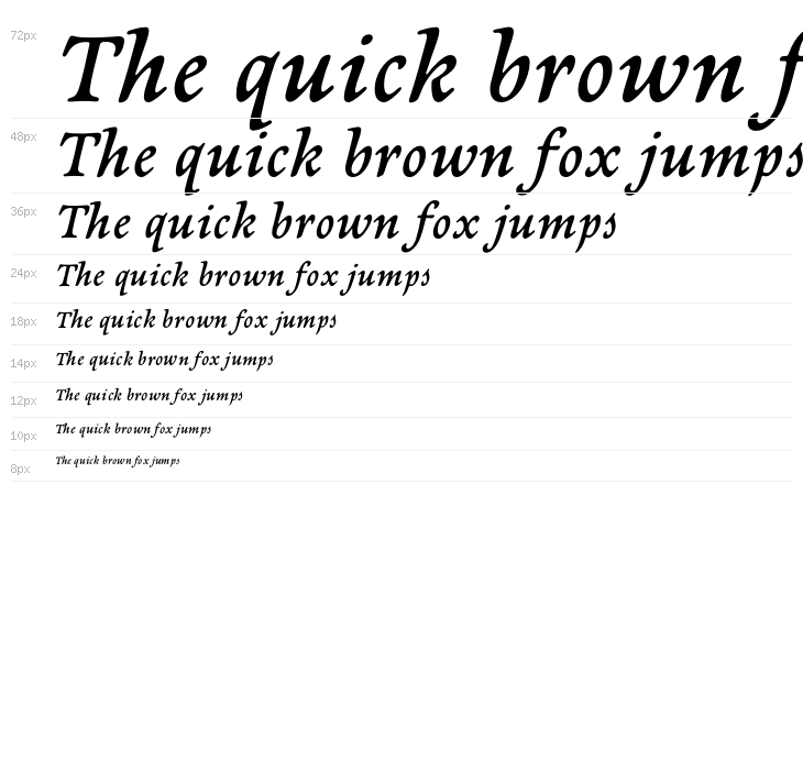 NewtSerifDemi-Italic Waterfall