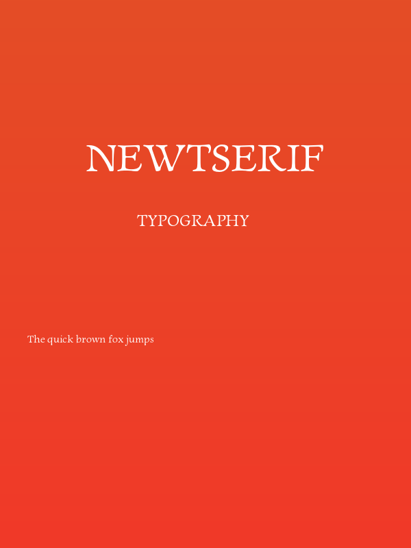 NewtSerif Poster