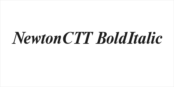 NewtonCTT BoldItalic Logo