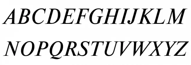 NewtonCTT Italic Polices MAJUSCULES