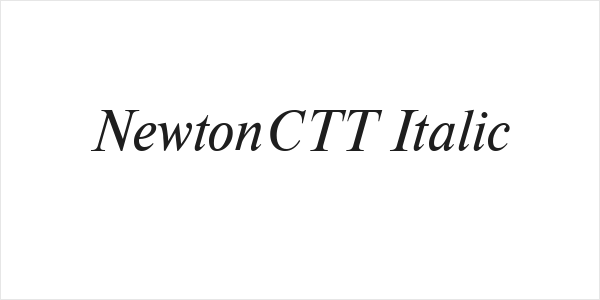 NewtonCTT Italic Logo