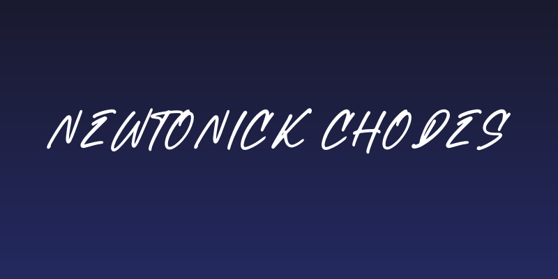 Newtonick Chodes Social Header