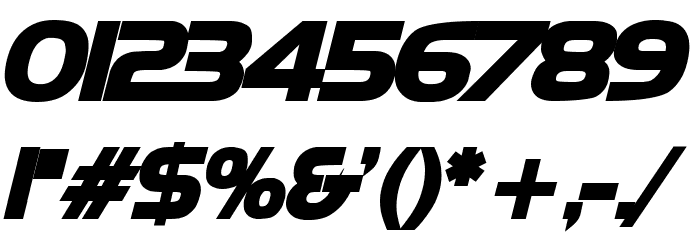 Newtown Bold Italic Font OTHER CHARS