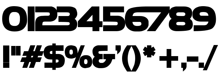 Newtown Bold Font OTHER CHARS