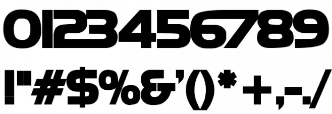 Newtown Bold Font OTHER CHARS