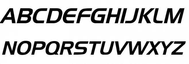 Newtown Italic Font Litere mari