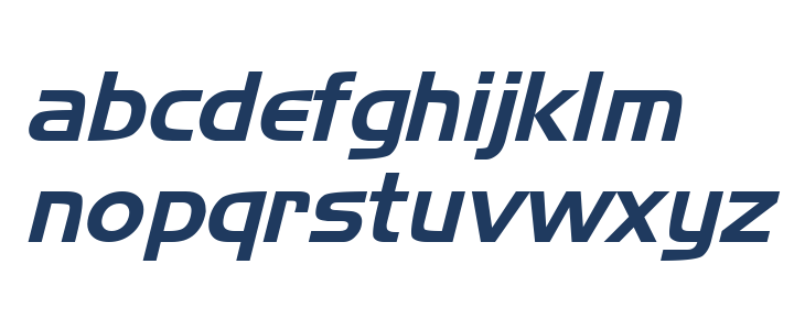 Newtown Italic Lowercase