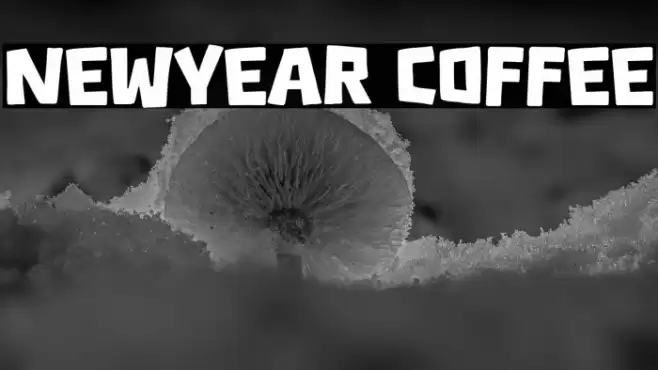 Newyear Coffee Font examples