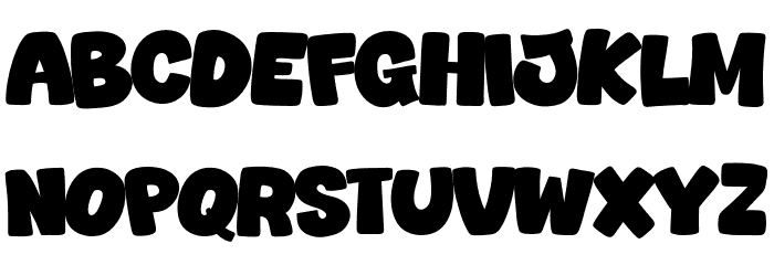 Newyear Goo Font LOWERCASE