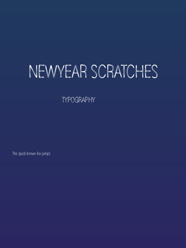 Newyear Scratches Poster
