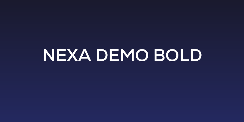Nexa Demo Bold Social Header
