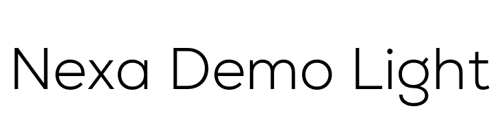 Nexa Demo Light  Fuentes Gratis Descargar