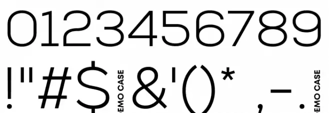 Nexa Demo Light Font OTHER CHARS