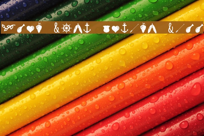 Nexa Rust Extras Free Font examples