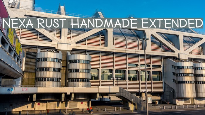 Nexa Rust Handmade Extended Font examples