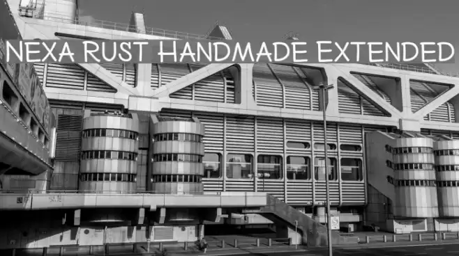 Nexa Rust Handmade Extended Caratteri examples