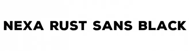 Nexa Rust Sans Black  नि: शुल्क फ़ॉन्ट्स डाउनलोड